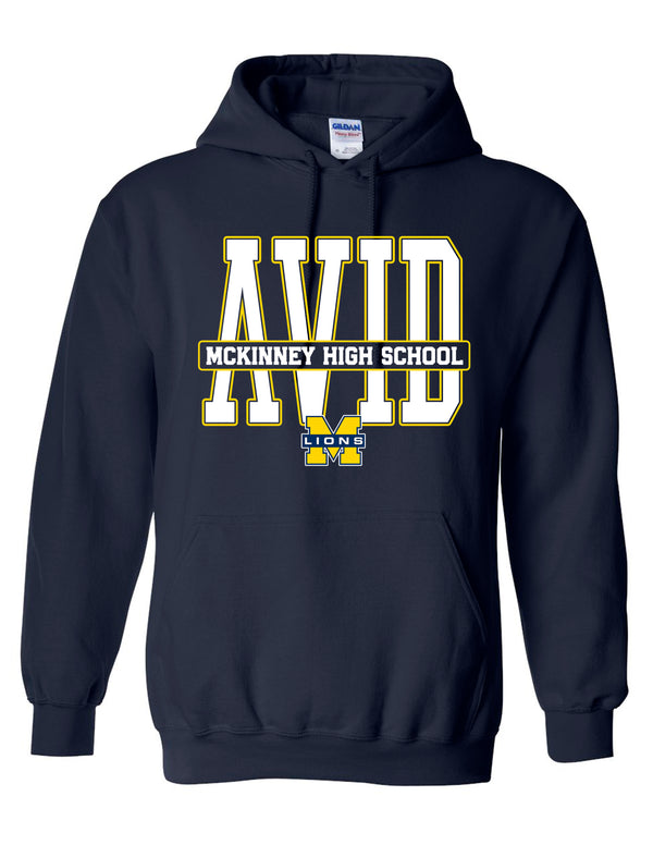 MHS AVID Tall Gildan Navy Hoodie