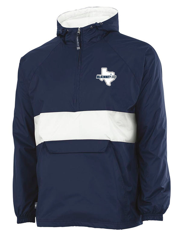 McKinney ISD Navy & White Charles River All-Weather Pullover