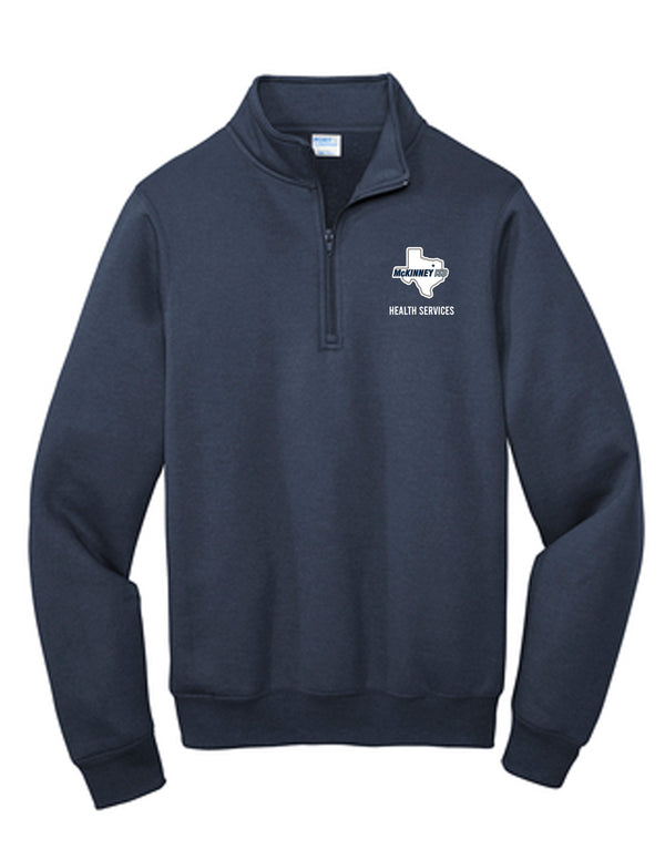 MISD Health Services Port & Co. Navy Quarter Zip Sweatshirt