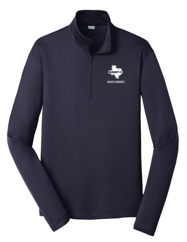MISD Health Services Sport-Tek Women's Navy Quarter Zip Performance Pullover