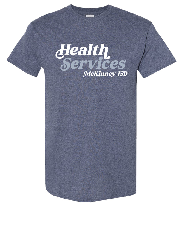 MISD Health Services Heathered Navy Tee