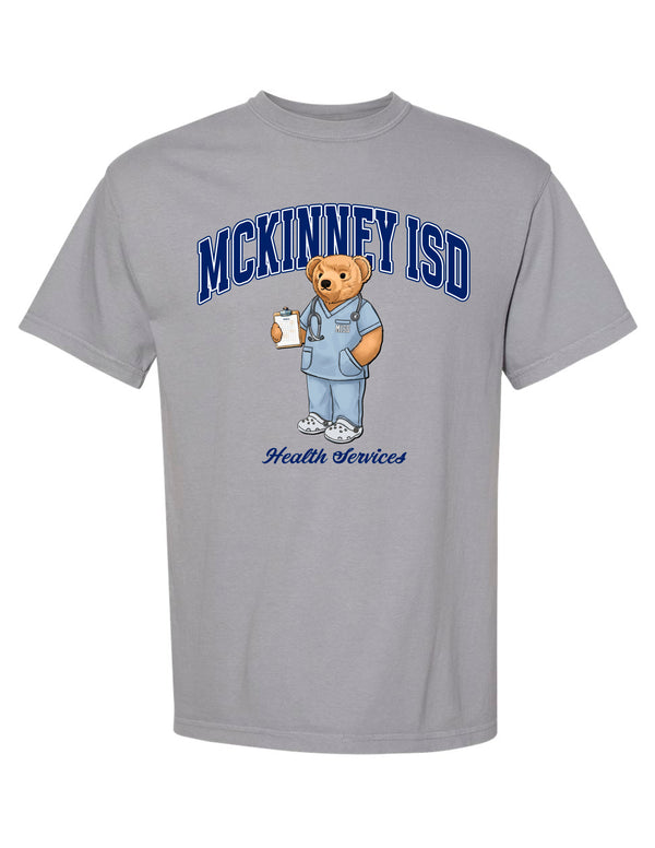 MISD Heath Services Bear Comfort Colors Granite Tee