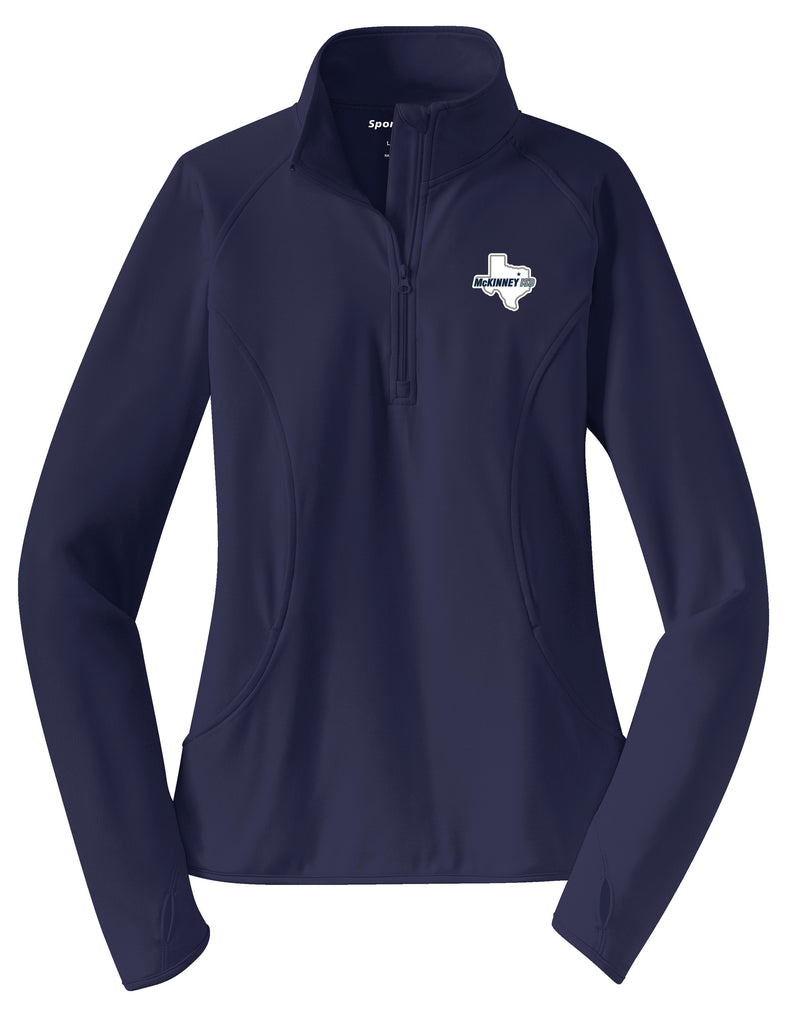 McKinney ISD Navy Sport Tek Women's Quarter Zip