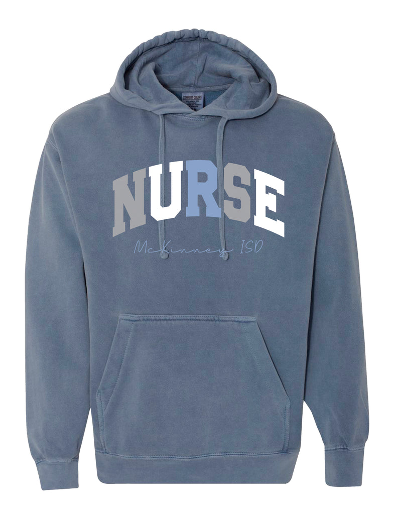 MISD Health Services Comfort Color Blue Jean Nurse Hoodie