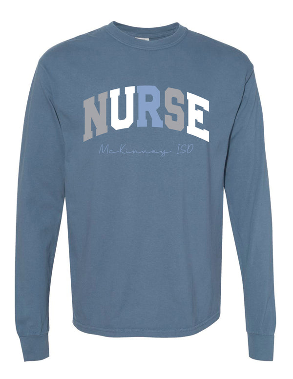 MISD Health Services Comfort Color Nurse Long Sleeve T-Shirt