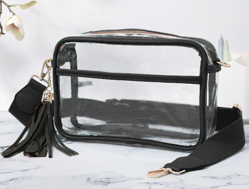 Plano West Black Stadium Approved Tassel Purse