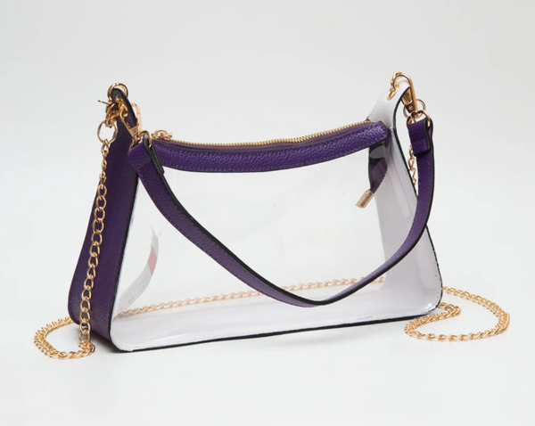 Independence Royals Drill Team Purple Stadium Approved Satchel Purse