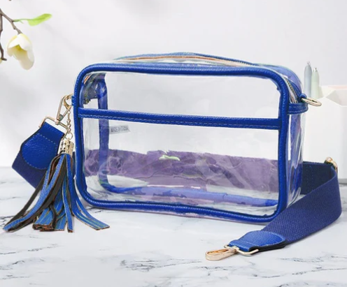Plano West Royal Blue Stadium Approved Tassel Purse