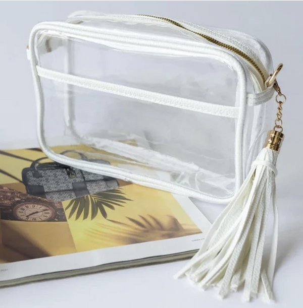Prosper Baseball Stadium Approved White Tassle Purse
