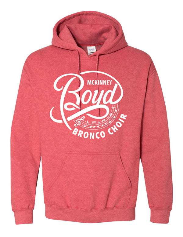McKinney Boyd Choir Circle Gildan Heather Red Hoodie