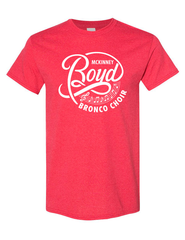 McKinney Boyd Choir Circle Gildan Heather Red Tee
