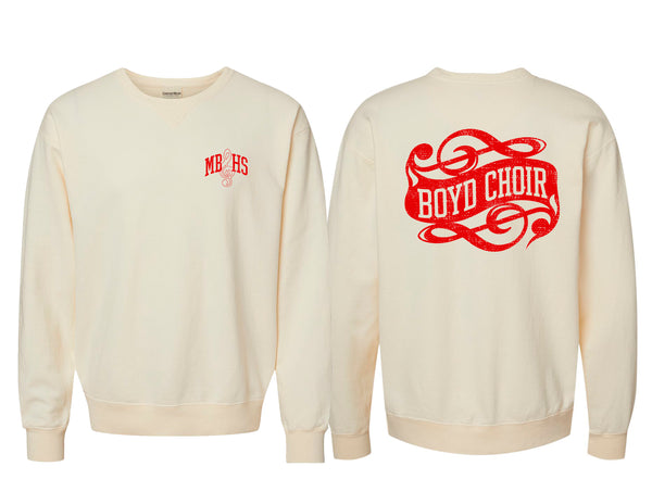 McKinney Boyd Choir Comfort Wash Parchment Frocket Crewneck