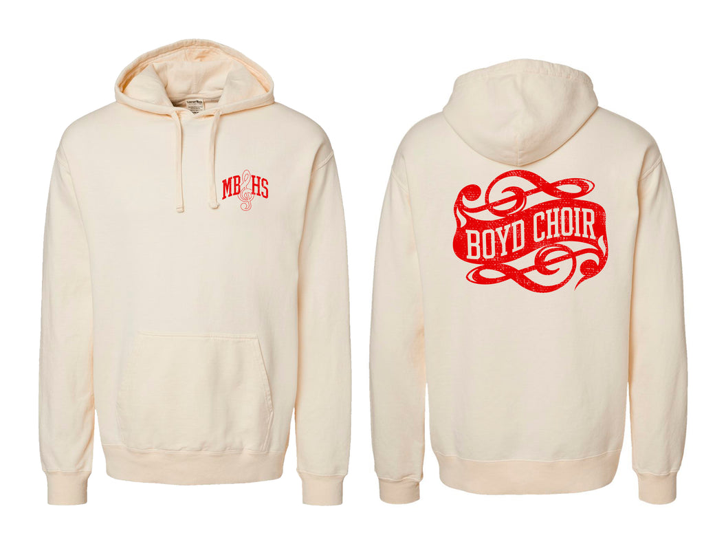 McKinney Boyd Choir Comfort Wash Parchment Frocket Hoodie