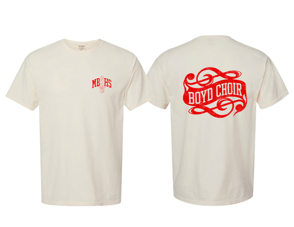 McKinney Boyd Choir Comfort Wash Parchment Frocket Tee