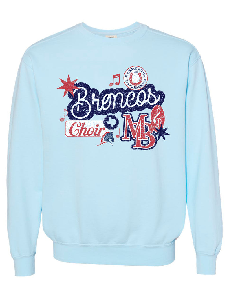 McKinney Boyd Choir Icons Comfort Colors Chambray Crewneck