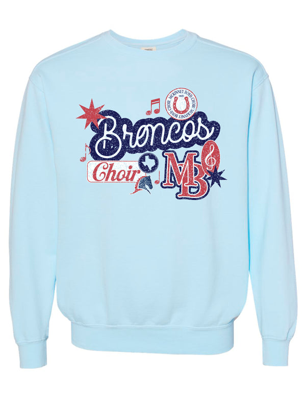 McKinney Boyd Choir Icons Comfort Colors Chambray Crewneck