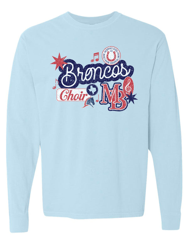 McKinney Boyd Choir Icons Comfort Colors Chambray Long Sleeve Tee