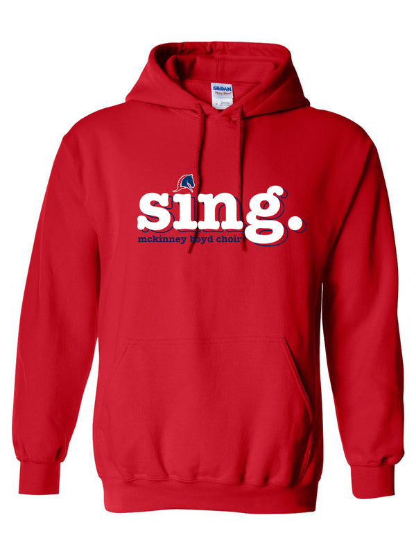 McKinney Boyd Choir Sing Gildan Red Hoodie