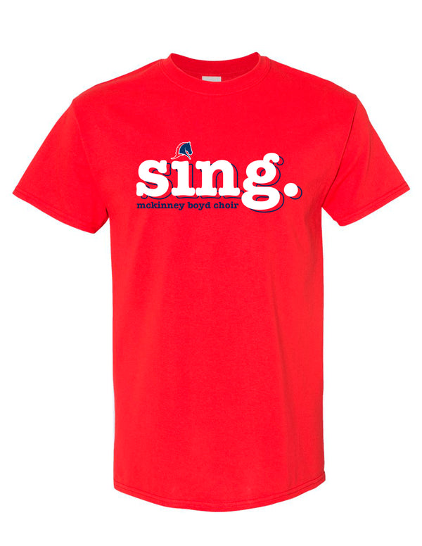 McKinney Boyd Choir Sing Gildan Red Tee