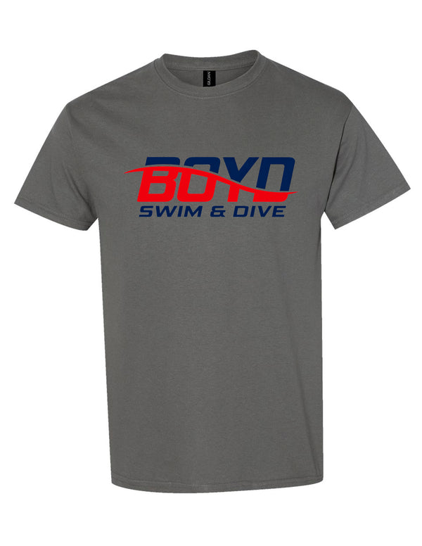 Boyd Swim and Dive Gildan T-Shirt Charcoal