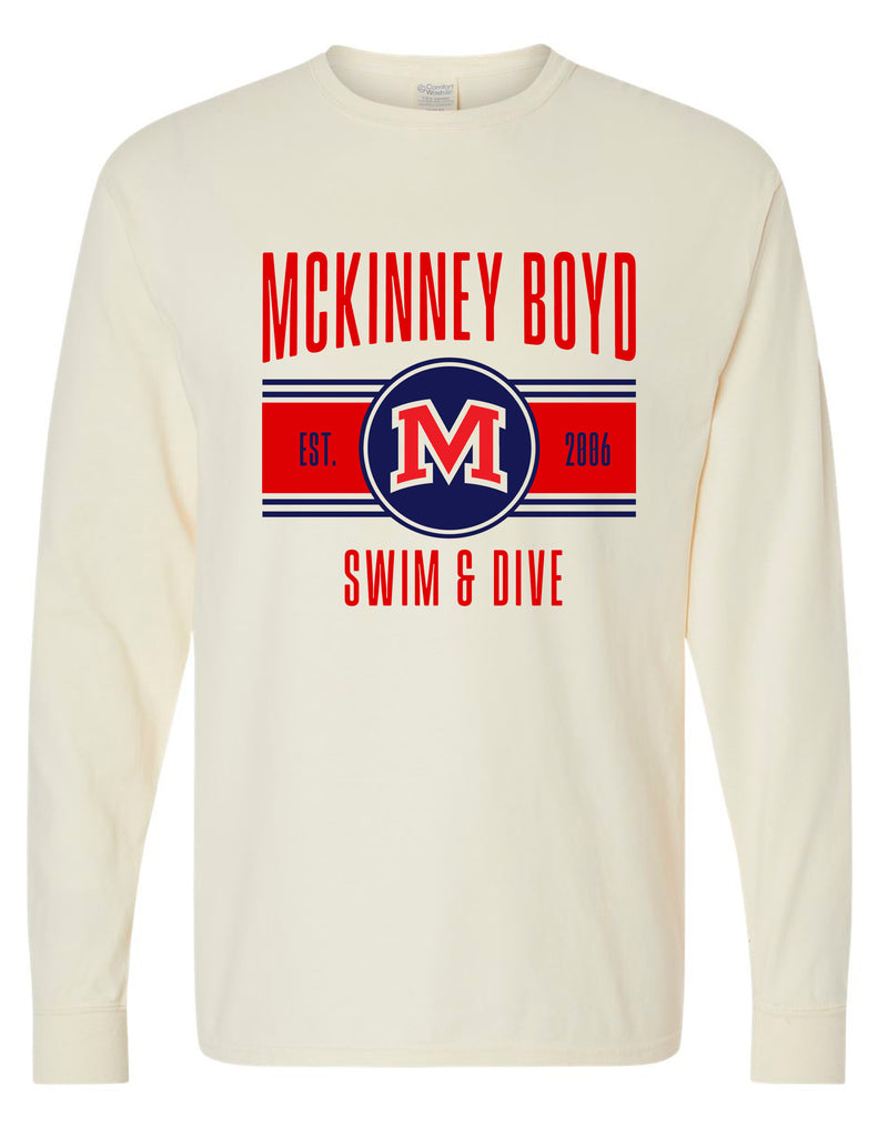 Boyd Swim and Dive Comfort Wash Long Sleeve T-Shirt Parchment