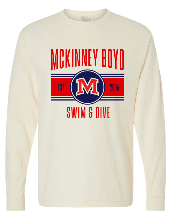 Boyd Swim and Dive Comfort Wash Long Sleeve T-Shirt Parchment