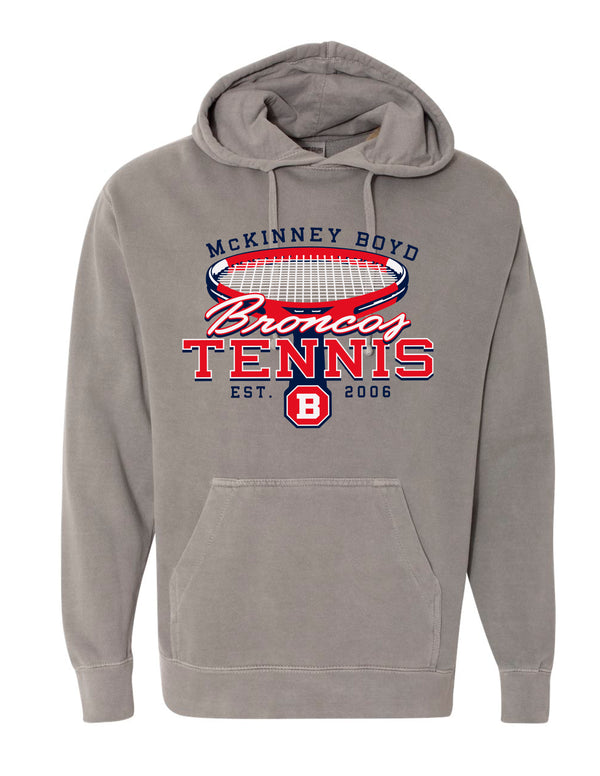 Boyd Tennis Comfort Colors Hoodie Gray