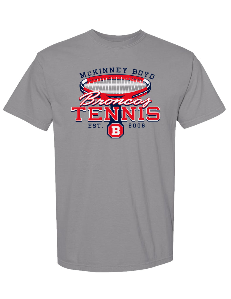 Boyd Tennis Comfort Colors Short Sleeve T-Shirt Gray