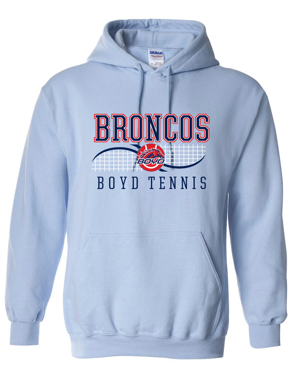 Boyd Tennis Gildan Hoodie Light Blue