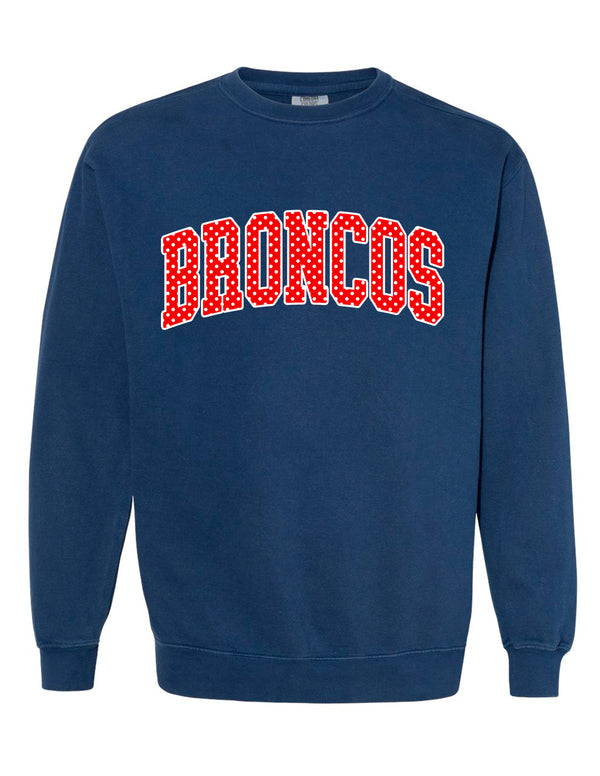 Boyd Tennis Comfort Color Crewneck Sweatshirt Navy Applique