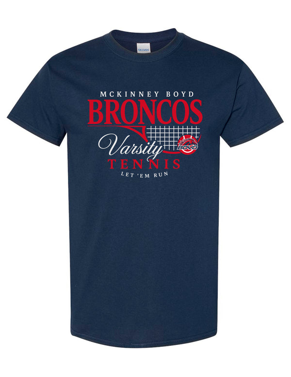 Boyd Tennis Gildan VARSITY Short Sleeve T-Shirt Navy