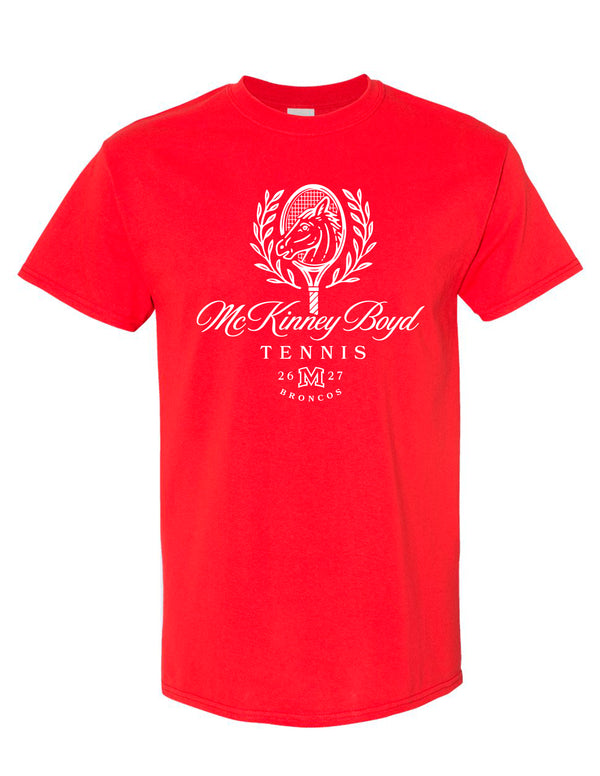 Boyd Tennis Gildan Short Sleeve Red Ivy
