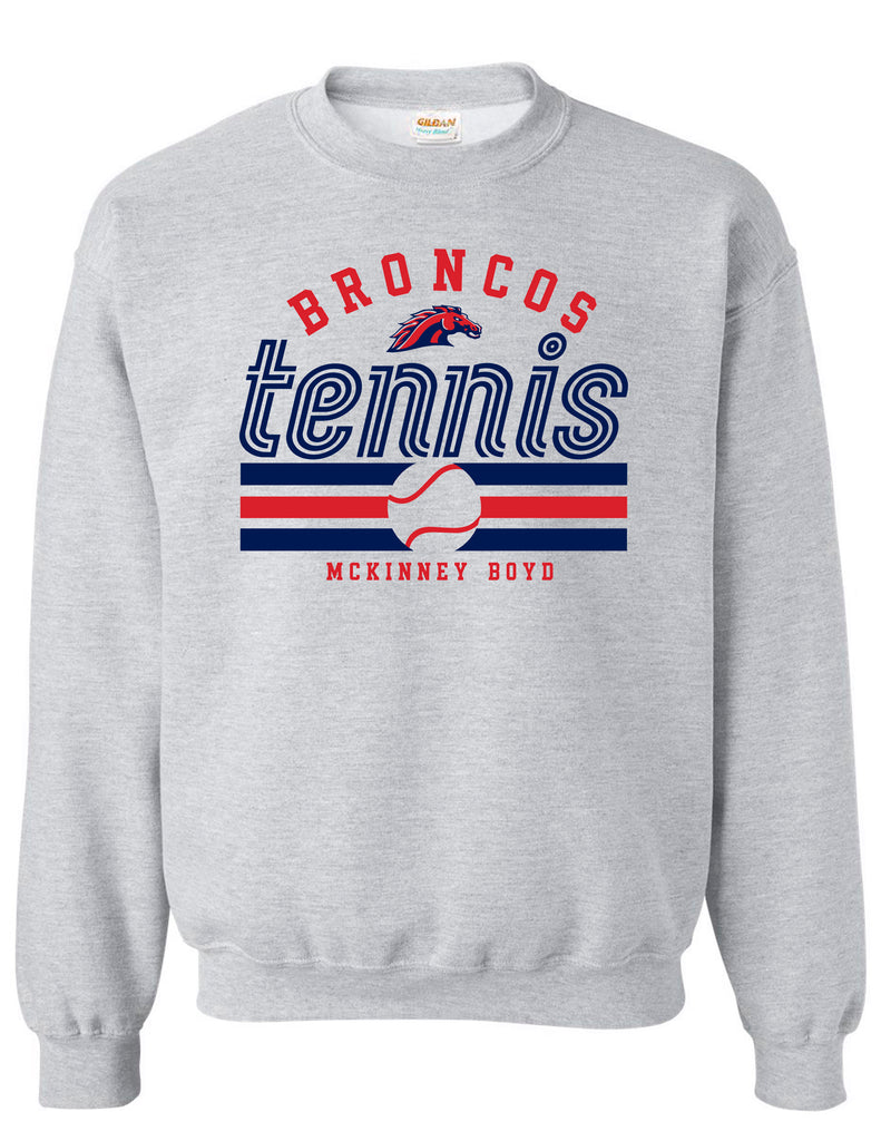 Boyd Tennis Gildan Crewneck Sweatshirt Ash Gray