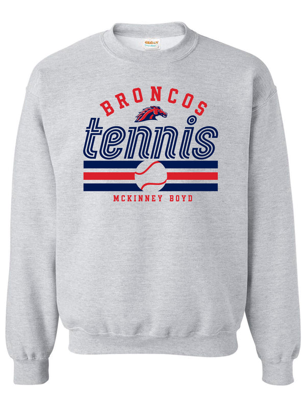 Boyd Tennis Gildan Crewneck Sweatshirt Ash Gray