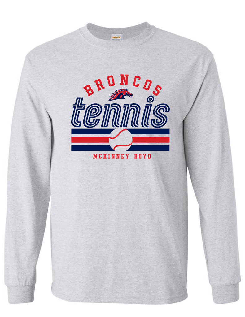 Boyd Tennis Gildan Long Sleeve T-Shirt Ash Gray