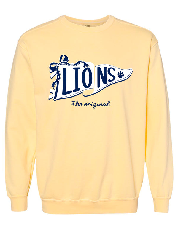 McKinney High Cheer Comfort Colors Butter Pennant Crewneck Sweatshirt