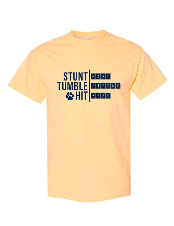 McKinney High Cheer Stunt & Tumble Yellow Haze Tee