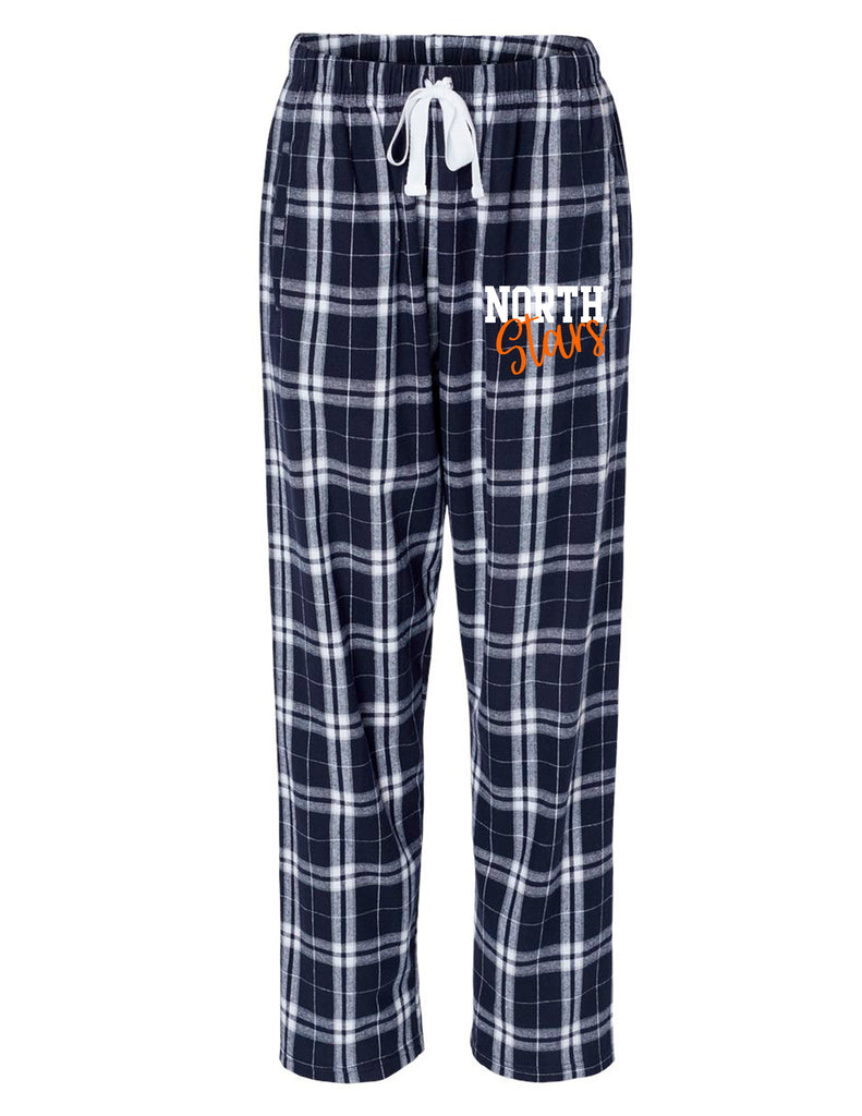 McKinney NorthStars Boxercraft Navy Plaid Flannel Women's PJ Pants