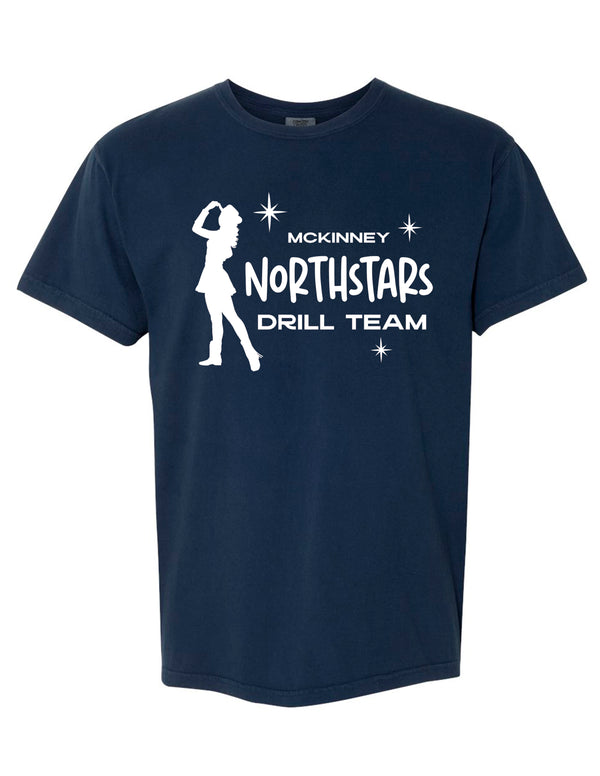 McKinney NorthStars Comfort Colors Navy Dancer Design Tee