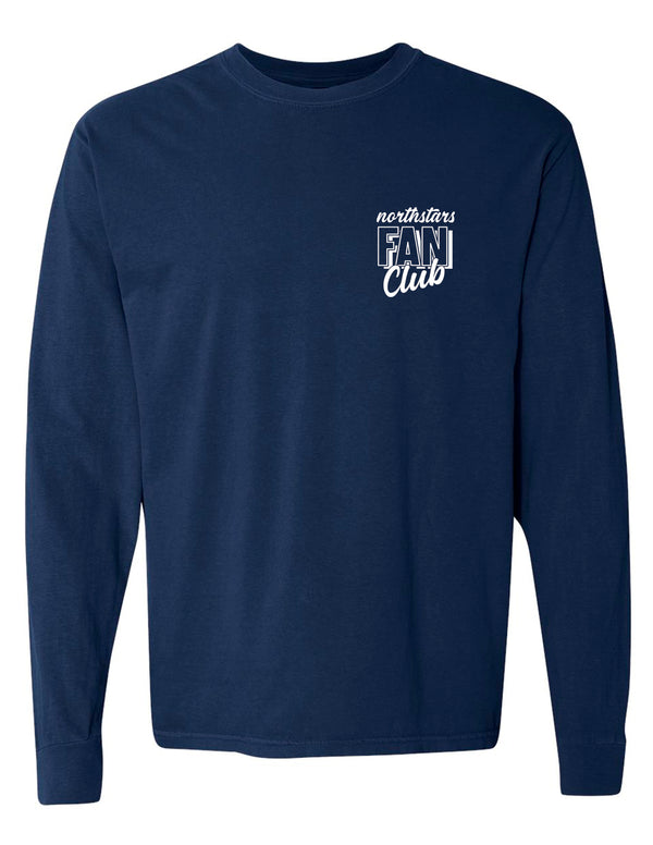 McKinney NorthStars Comfort Colors Navy Fan Club Long Sleeve Tee