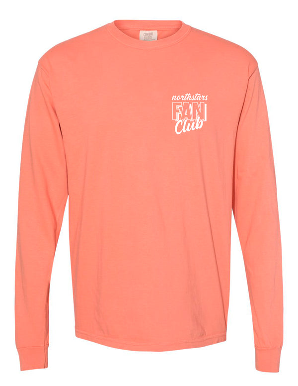 McKinney NorthStars Comfort Colors Terracotta Fan Club Long Sleeve Tee