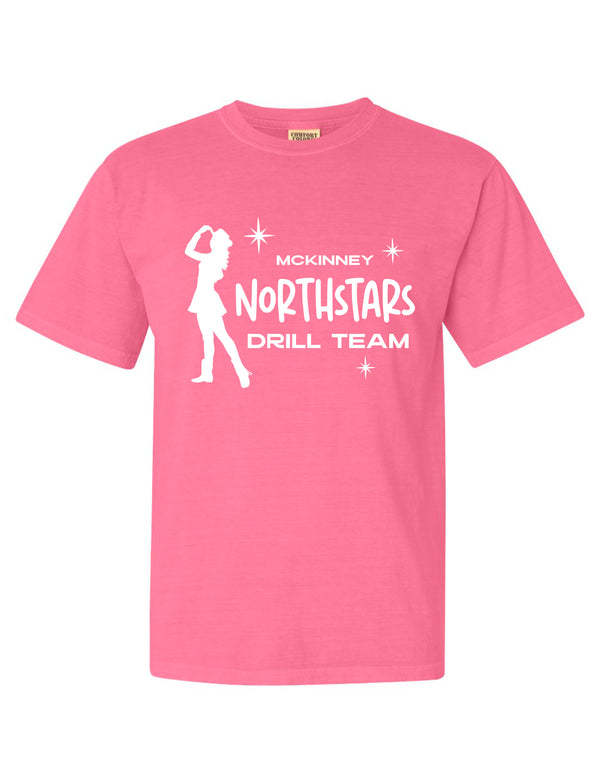 McKinney NorthStars Comfort Colors Crunchberry Dancer Design Tee