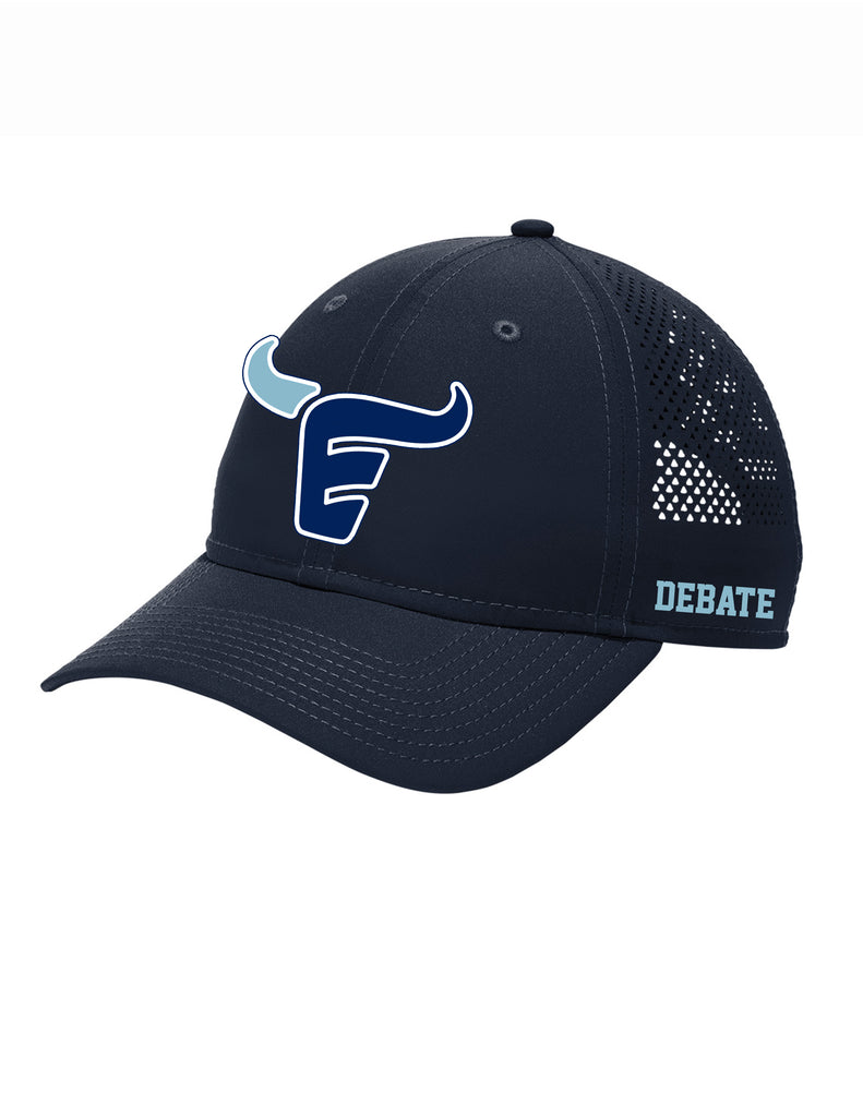 Emerson Debate New Era Perforated Performance Hat with Side Embroidery