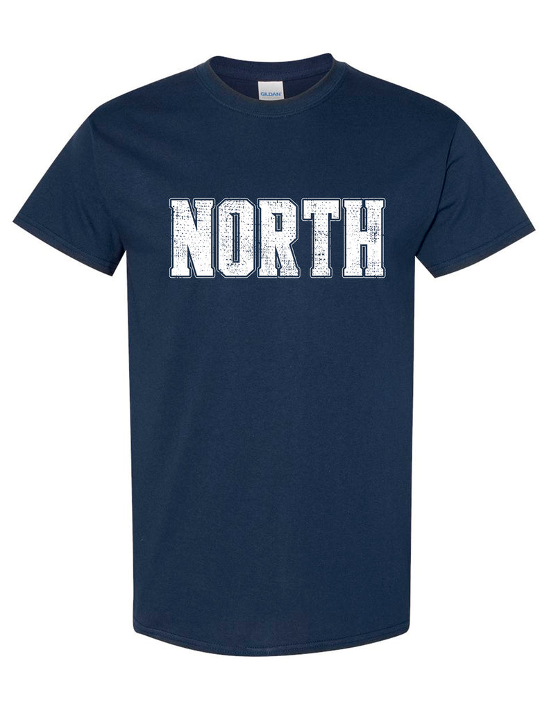McKinney North Cheer NORTH Navy Distressed Tee