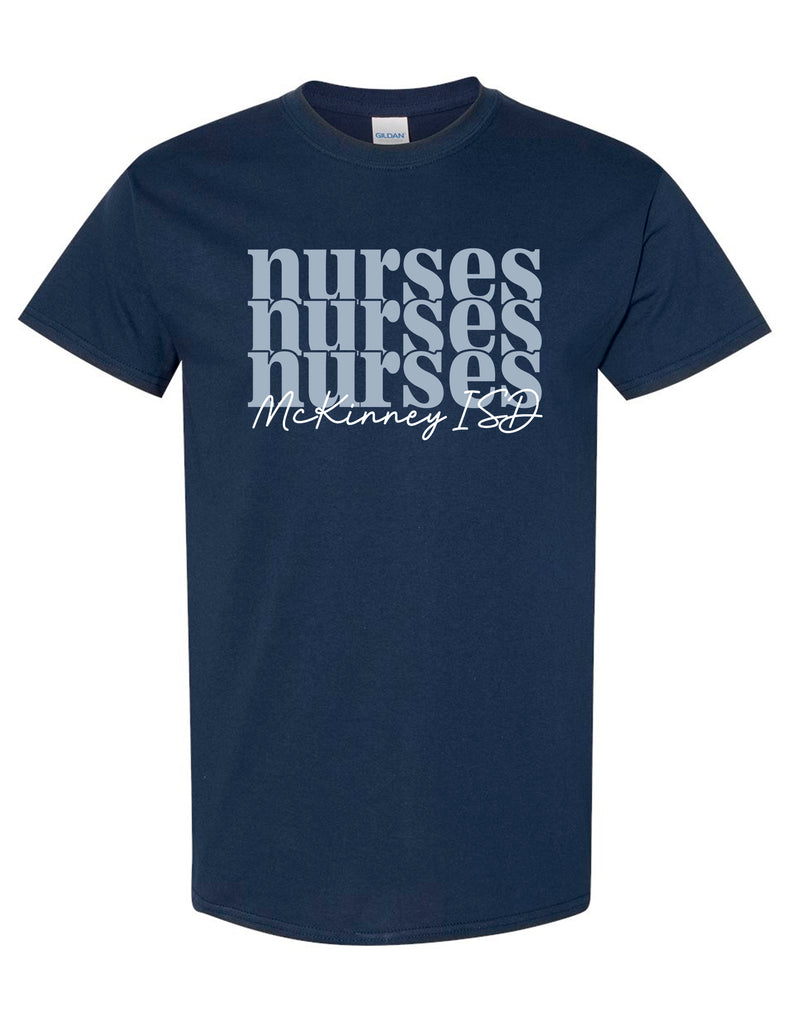 MISD Health Services Navy Nurses Stack MISD Script Tee