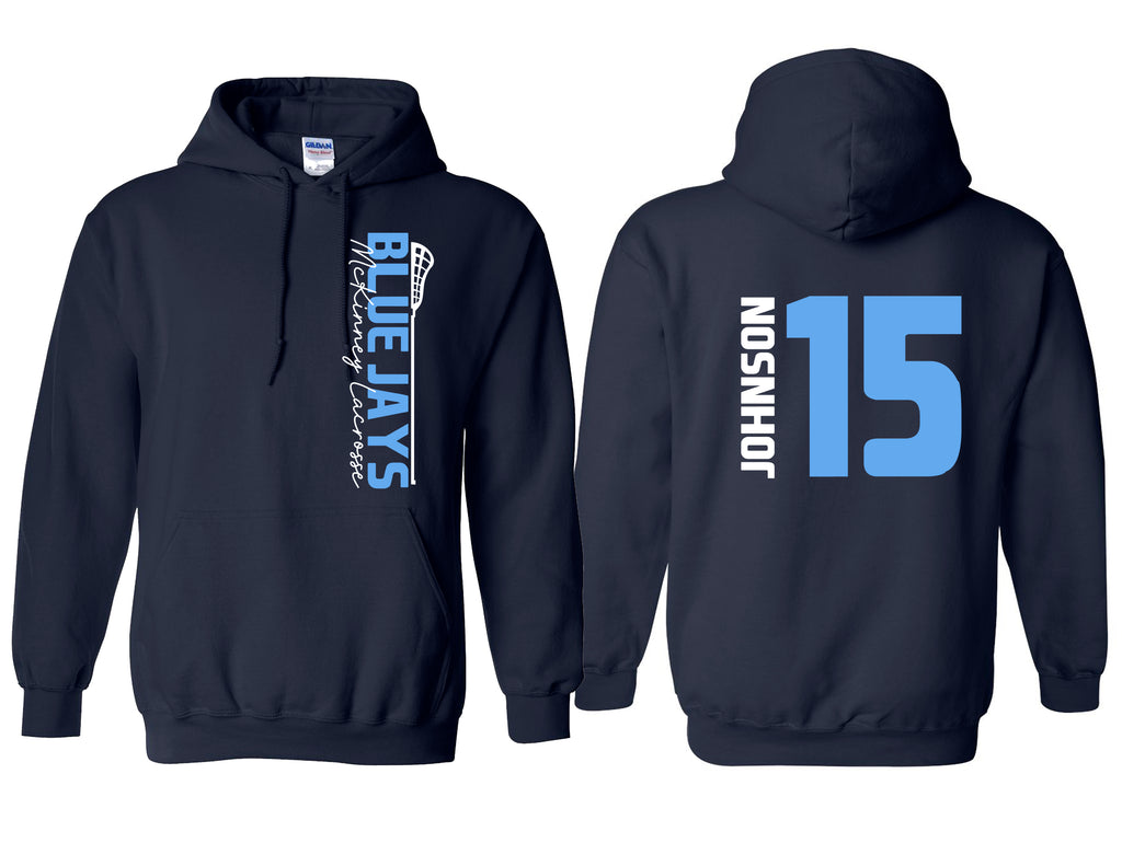 McKinney Lacrosse Navy Personalized Hoodie