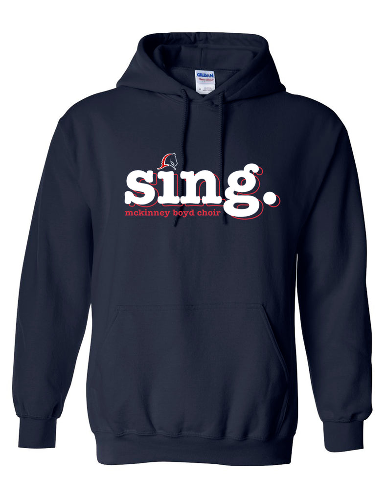 Boyd Choir Navy Sing Design Hoodie