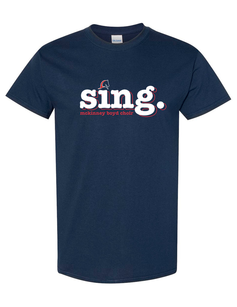 Boyd Choir Navy Sing Design SS Tee
