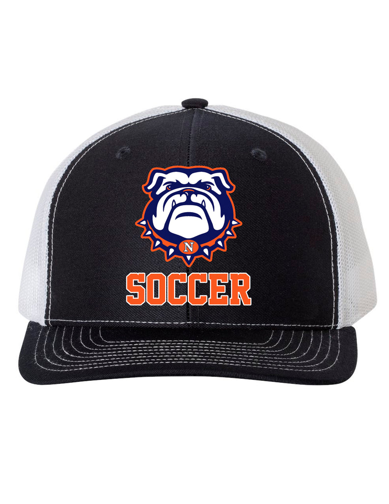 North Soccer Navy & White Embroidered Snapback