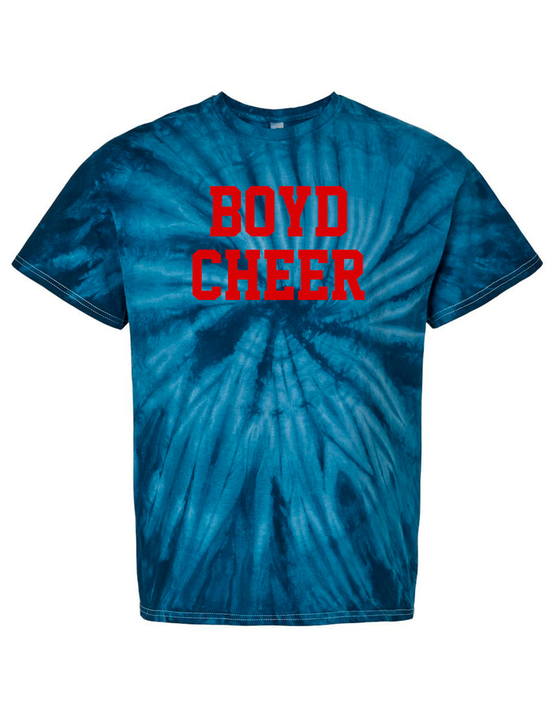 Boyd Cheer Navy Tie-Dye Applique Tee